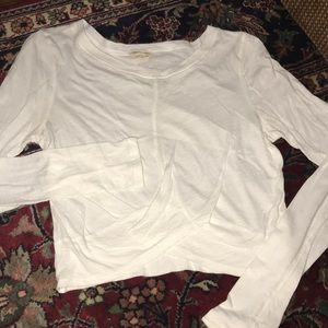 White Emory Park crop top